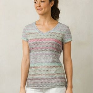 NWT PrAna Portfolio V neck short sleeved tee Large